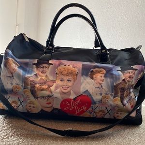 I Love Lucy hand luggage with shoulder strap and hand strap, like new